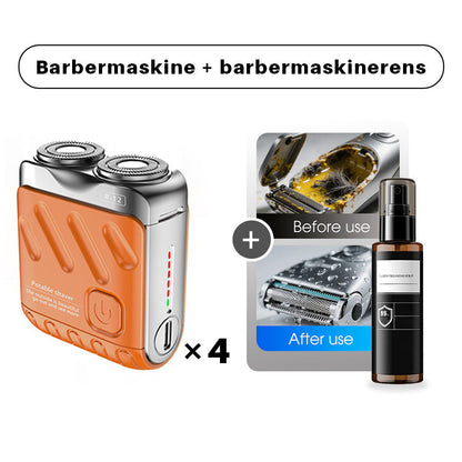 StålKraft™ MiniShaver | Kompakt elektrisk barbermaskine med kraftig præcision