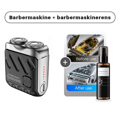 StålKraft™ MiniShaver | Kompakt elektrisk barbermaskine med kraftig præcision