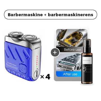 StålKraft™ MiniShaver | Kompakt elektrisk barbermaskine med kraftig præcision